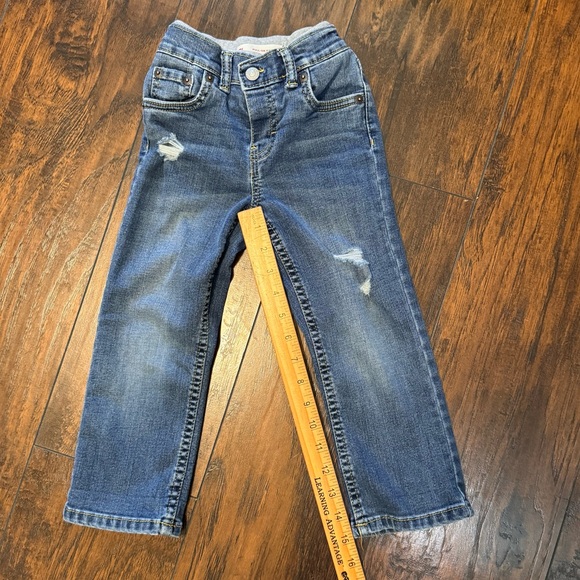 Levi’s Jeans 4T Pull On Pants Distressed Toddler Cotton Blend Medium Wash - Picture 5 of 8